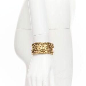 Chanel Haute Couture Gold Cuff Bangle